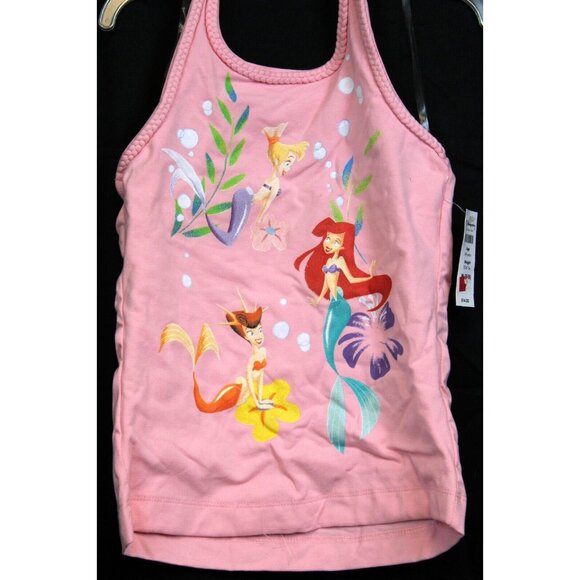NEW Disney Store Little Mermaid Ariel Halter Top sz M Girls Backless Swim Summer - Picture 2 of 6